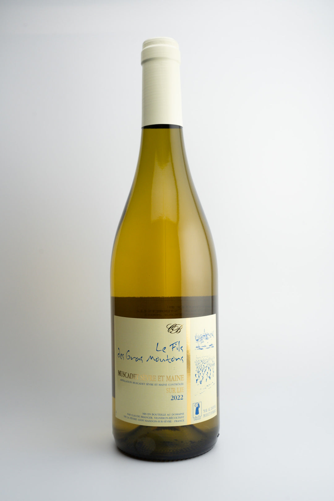 2022 Domaine Claude Branger “Le Fils des Gras Moutons” Sur Lie, Muscadet Sevre-et-Maine, Loire Valley, France